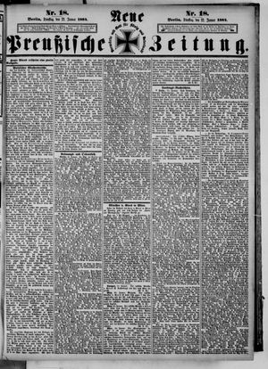 Neue preußische Zeitung vom 22.01.1884