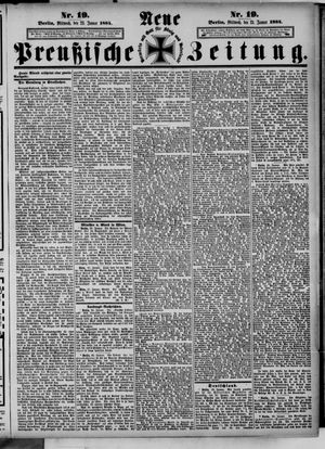 Neue preußische Zeitung vom 23.01.1884