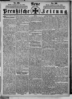 Neue preußische Zeitung vom 24.01.1884