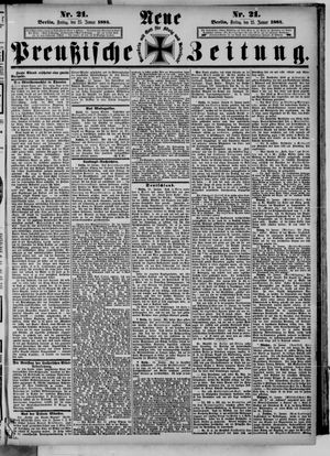 Neue preußische Zeitung vom 25.01.1884