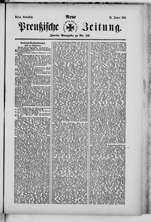 Neue preußische Zeitung vom 26.01.1884