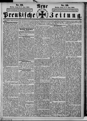 Neue preußische Zeitung vom 27.01.1884