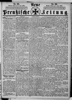 Neue preußische Zeitung vom 30.01.1884