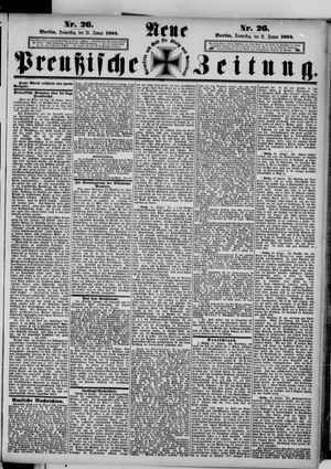Neue preußische Zeitung vom 31.01.1884