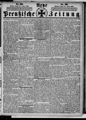 Neue preußische Zeitung vom 03.02.1884
