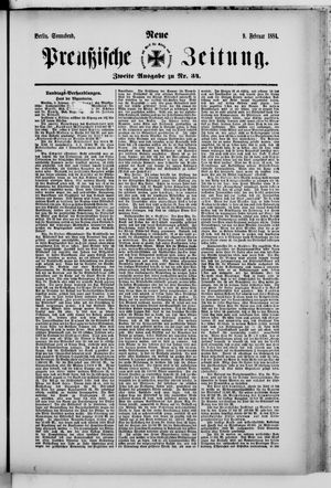 Neue preußische Zeitung on Feb 9, 1884