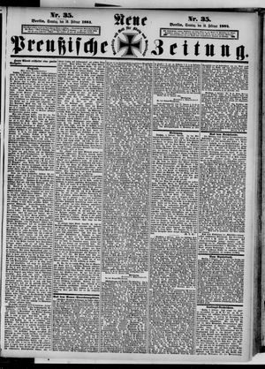 Neue preußische Zeitung vom 10.02.1884