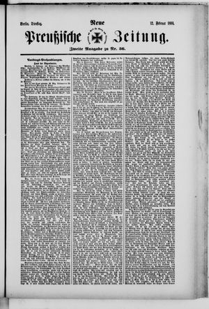 Neue preußische Zeitung vom 12.02.1884