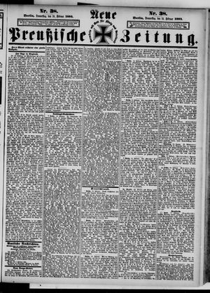 Neue preußische Zeitung vom 14.02.1884