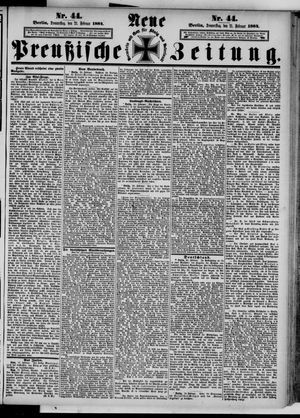 Neue preußische Zeitung vom 21.02.1884