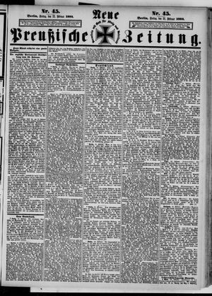 Neue preußische Zeitung vom 22.02.1884