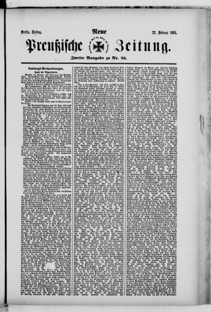 Neue preußische Zeitung vom 22.02.1884