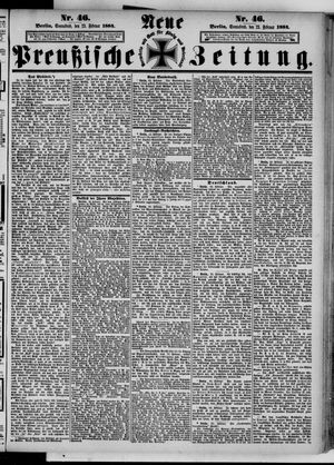 Neue preußische Zeitung vom 23.02.1884