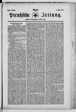 Neue preußische Zeitung vom 04.03.1884