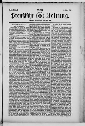 Neue preußische Zeitung vom 05.03.1884