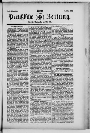 Neue preußische Zeitung vom 08.03.1884