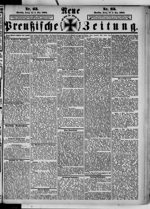 Neue preußische Zeitung vom 14.03.1884
