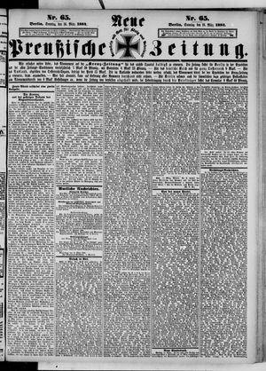 Neue preußische Zeitung vom 16.03.1884