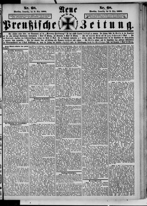 Neue preußische Zeitung vom 20.03.1884