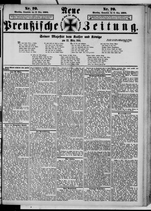 Neue preußische Zeitung vom 22.03.1884