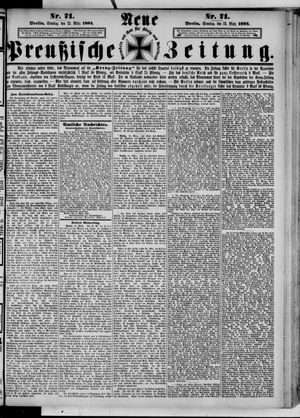 Neue preußische Zeitung vom 23.03.1884