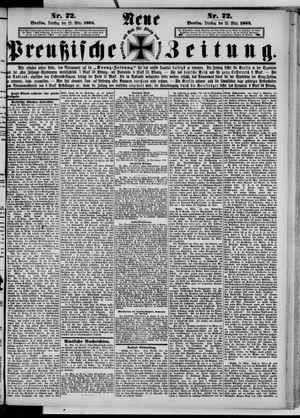 Neue preußische Zeitung vom 25.03.1884