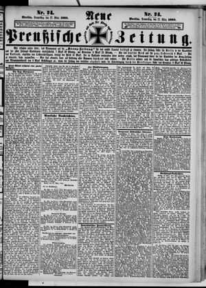 Neue preußische Zeitung vom 27.03.1884