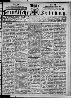Neue preußische Zeitung vom 29.03.1884