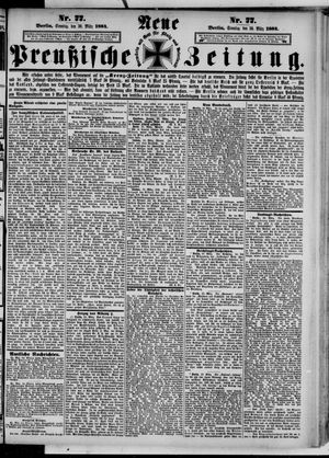 Neue preußische Zeitung vom 30.03.1884