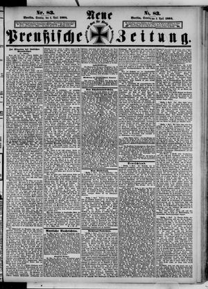 Neue preußische Zeitung vom 06.04.1884