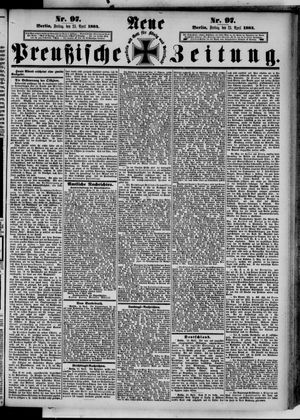 Neue preußische Zeitung vom 25.04.1884