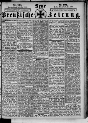 Neue preußische Zeitung vom 30.04.1884