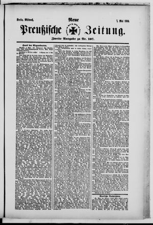 Neue preußische Zeitung vom 07.05.1884