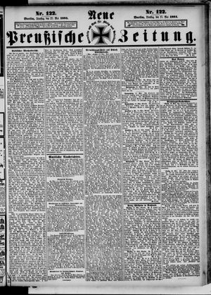 Neue preußische Zeitung vom 27.05.1884