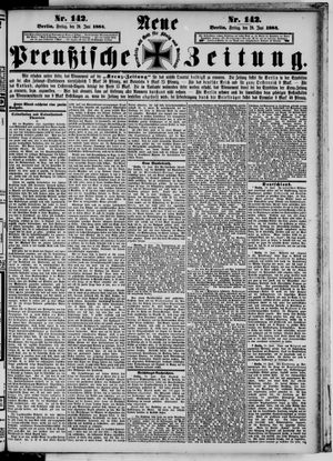 Neue preußische Zeitung vom 20.06.1884