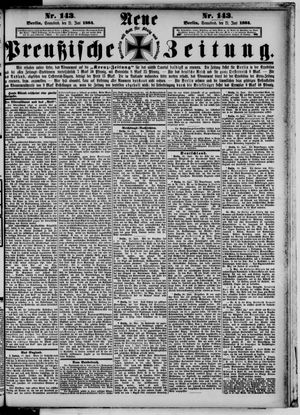 Neue preußische Zeitung vom 21.06.1884