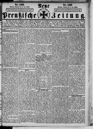 Neue preußische Zeitung vom 25.06.1884