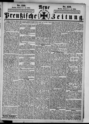 Neue preußische Zeitung vom 02.07.1884
