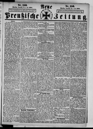 Neue preußische Zeitung vom 03.07.1884