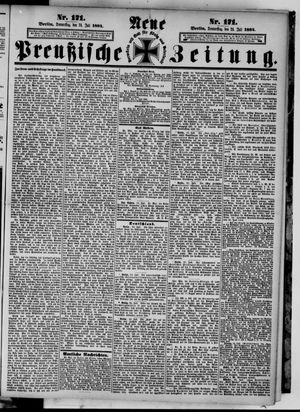 Neue preußische Zeitung vom 24.07.1884
