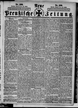 Neue preußische Zeitung vom 30.07.1884
