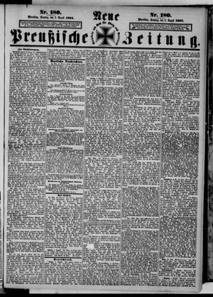 Neue preußische Zeitung vom 03.08.1884