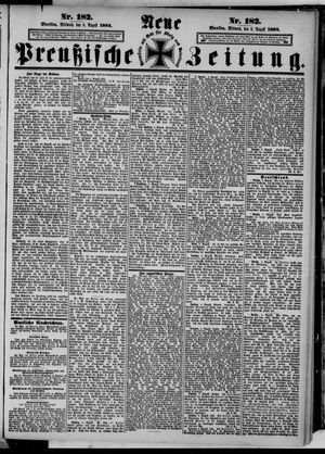 Neue preußische Zeitung vom 06.08.1884