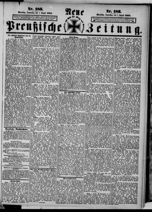 Neue preußische Zeitung vom 07.08.1884