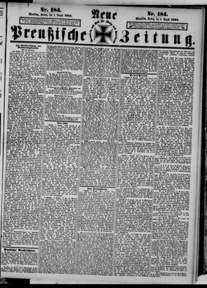 Neue preußische Zeitung vom 08.08.1884