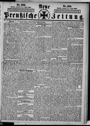 Neue preußische Zeitung vom 09.08.1884