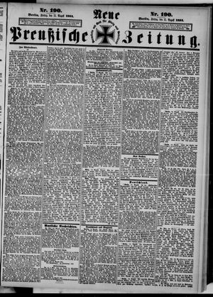 Neue preußische Zeitung vom 15.08.1884