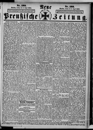 Neue preußische Zeitung vom 19.08.1884