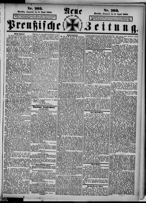 Neue preußische Zeitung vom 30.08.1884