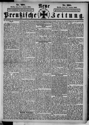 Neue preußische Zeitung vom 05.09.1884